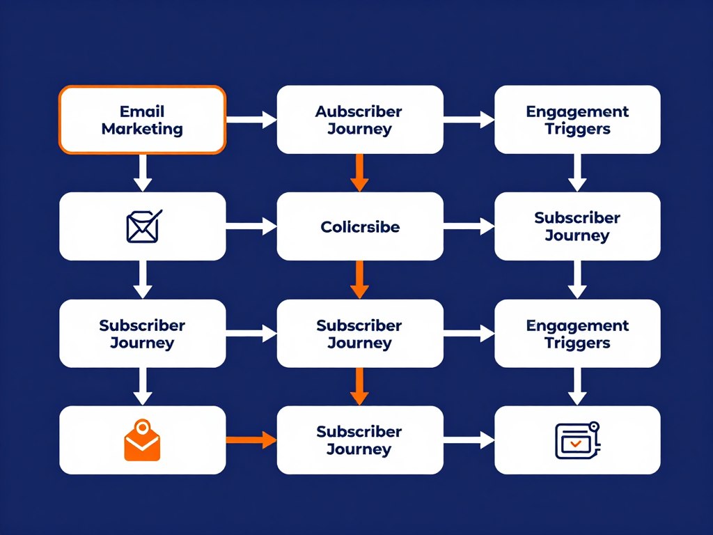 Email marketing automation workflow diagram