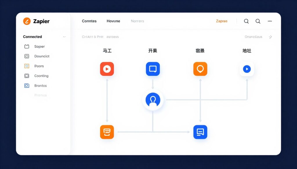 Zapier automation workflow builder interface