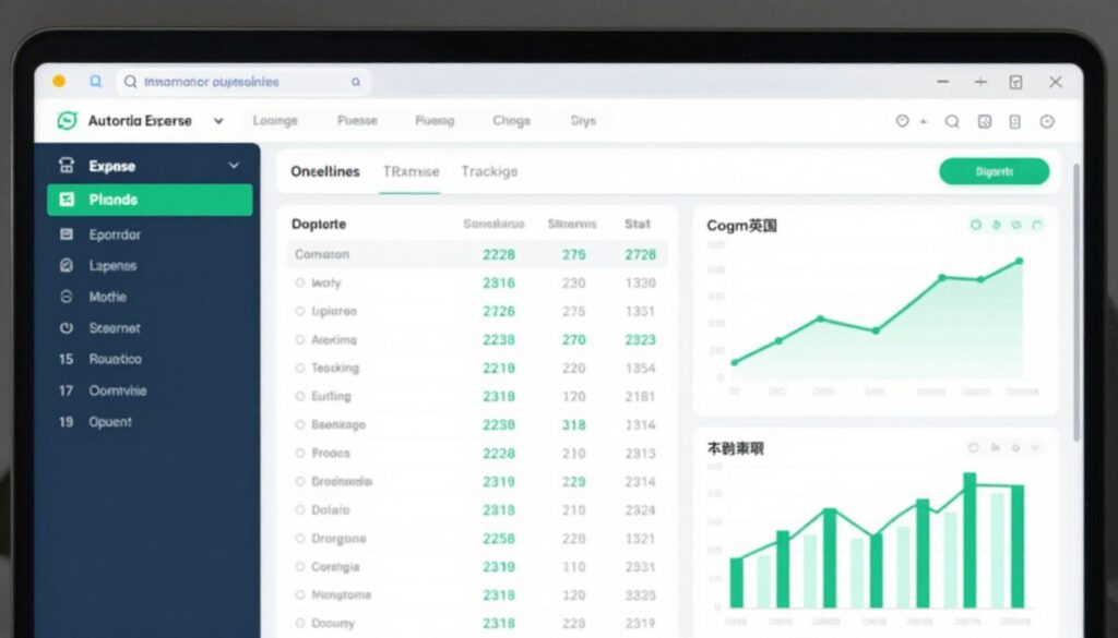 Financial dashboard showing automated bookkeeping